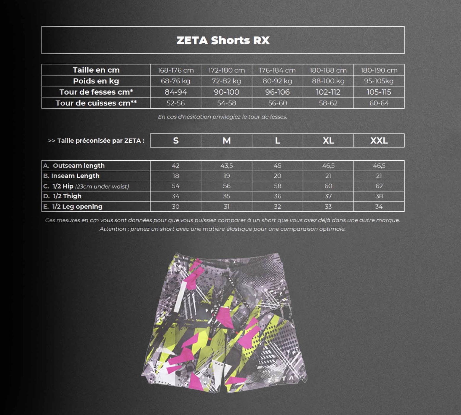 Rx Tech Shorts RoxRacer Psycho Fluo