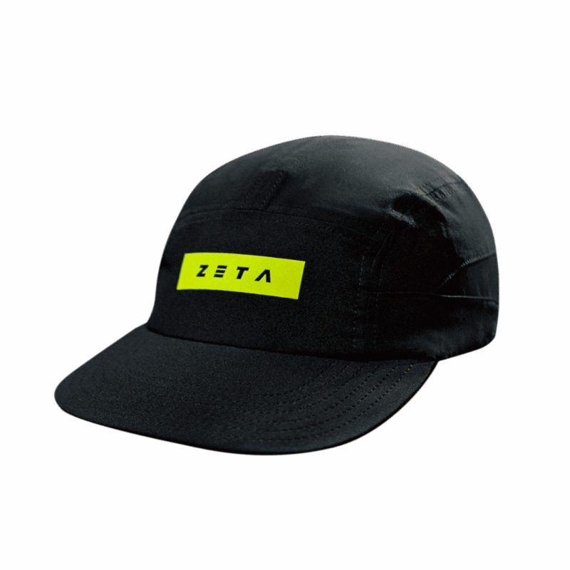 Elite 5 Panel Cap Black + Fluo Yellow