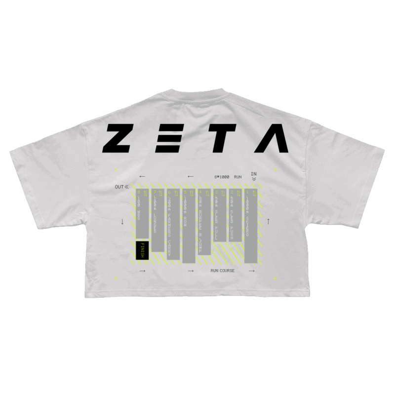 Oversize Heavy CROP T-Shirt Woman RoxRacer White